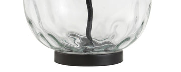 Rae 26.5" Glass/Metal LED Table Lamp - JONATHAN Y